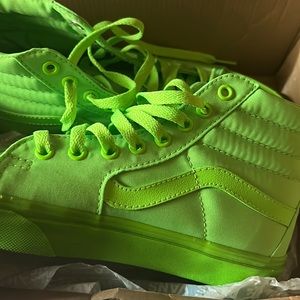 Vans neon green women 8.5